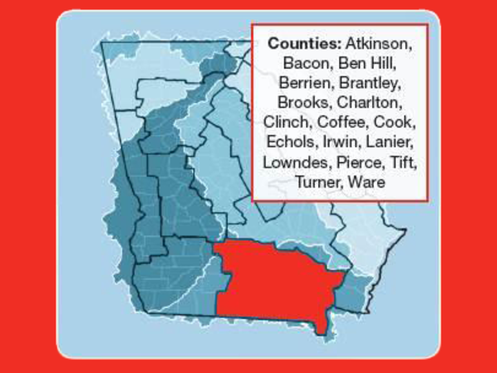 Suwannee Satilla Regional Map