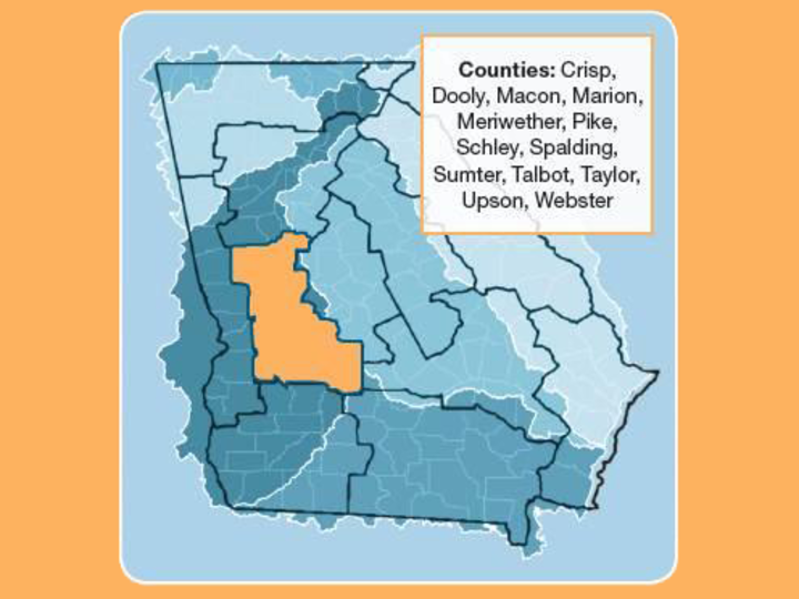 Upper Flint Regional Map