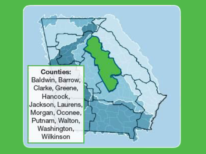Upper Oconee Regional Map
