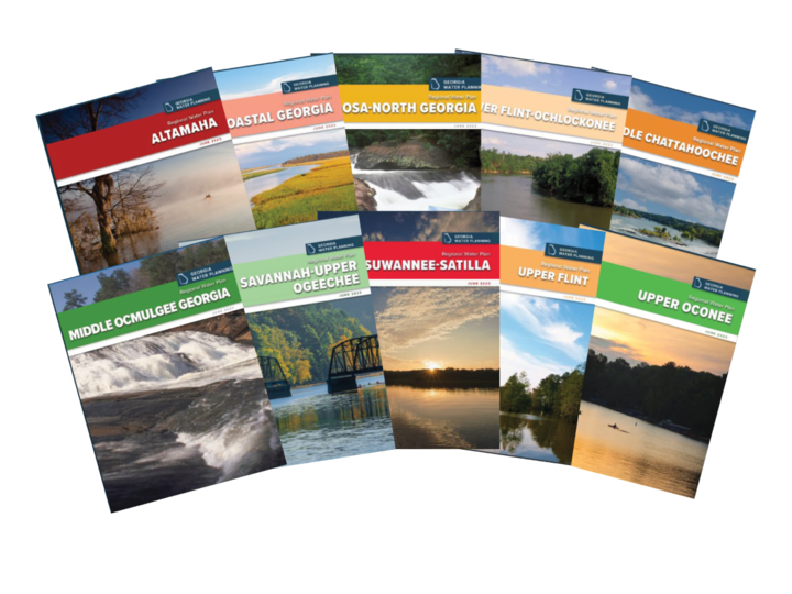 Picture of all 10 Regional Water Plans