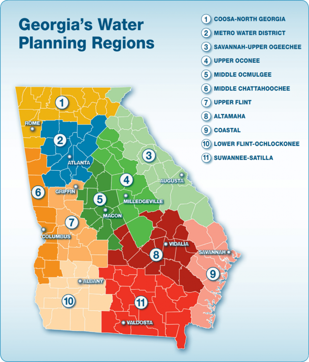 01 Regions Map Georgia Water Planning 9209