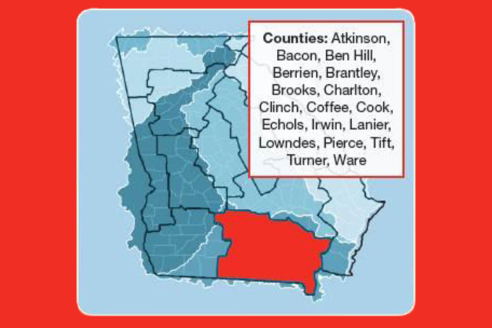 Suwannee Satilla Regional Map