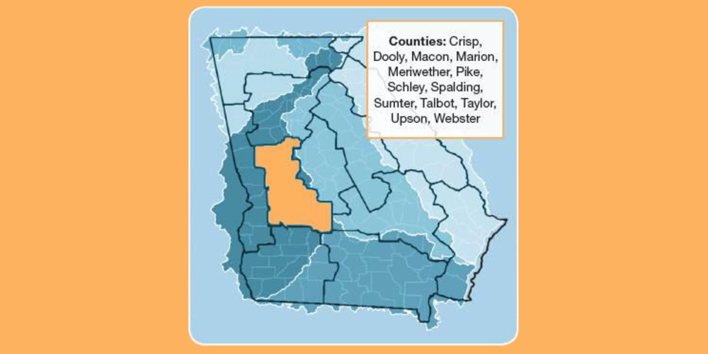Upper Flint Regional Map