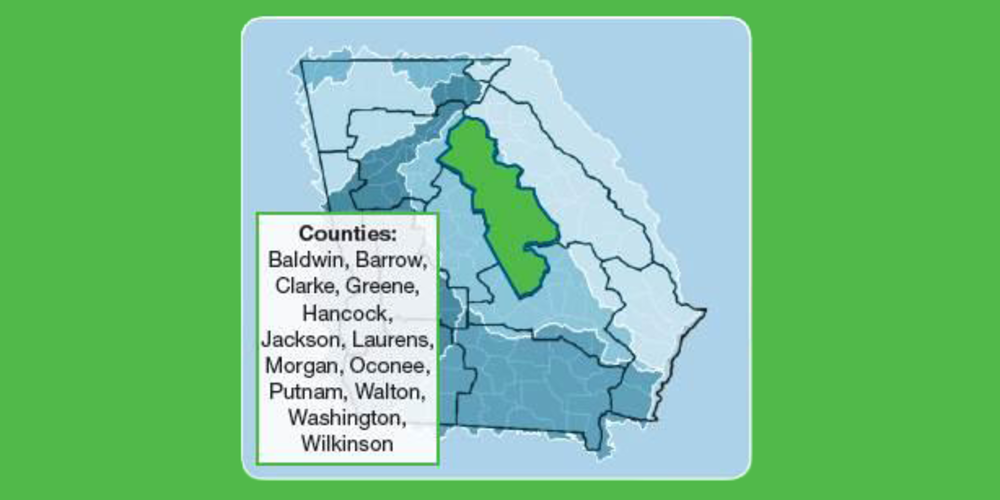 Upper Oconee Regional Map